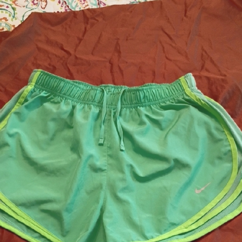 Nike Women's Dri-Fit Running Shorts Green Size L